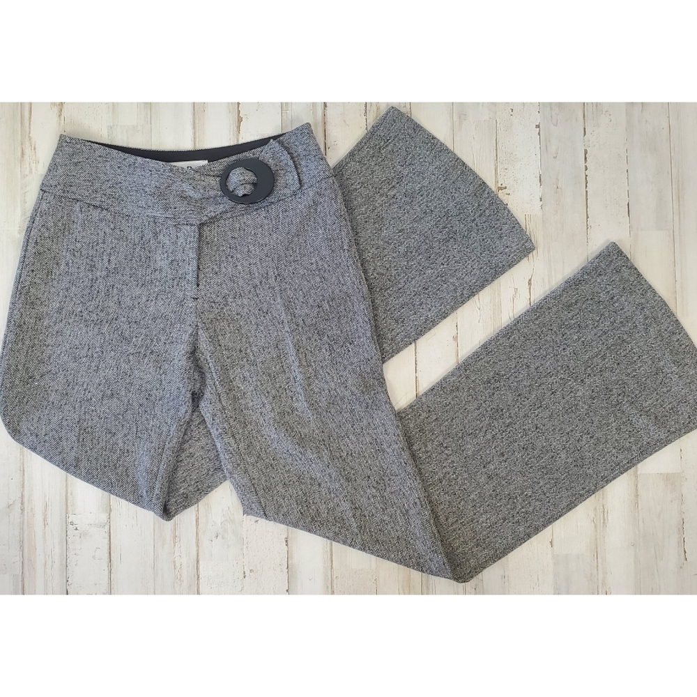 Joseph Ribkoff NWOT Flare Tweed Trouser Pants 4